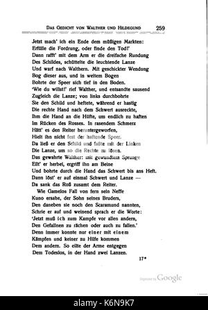 Deutsche Dichter des Mittelalters Lateinischen 259 Banque D'Images