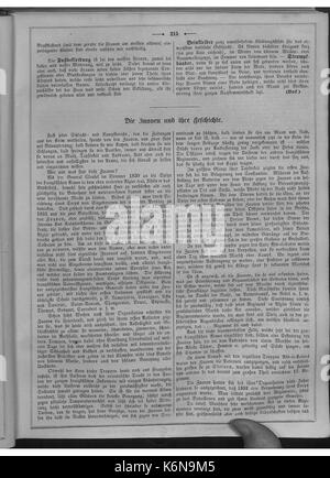 Une page de 'Die Gartenlaube', un magazine allemand illustré populaire datant de 1855, offrant un aperçu de la culture européenne, de la mode et des questions sociales du milieu du XIXe siècle. Banque D'Images