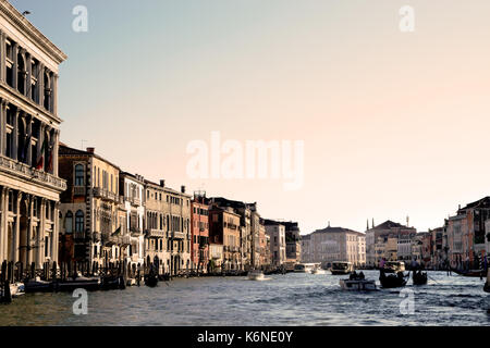 Grand Canal à Venise, Italie Banque D'Images