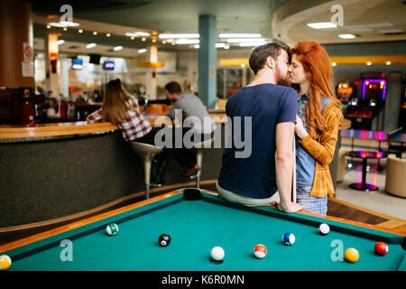 Couple sur une date Banque D'Images