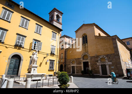 L'église San Salvatore in Lucca, toscane italie Europe eu Banque D'Images