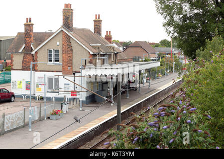 Une plus grande Anglia Burnham on Crouch Gare des Trains Banque D'Images