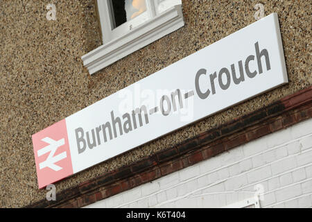 Une plus grande Anglia Burnham on Crouch Gare des Trains Banque D'Images