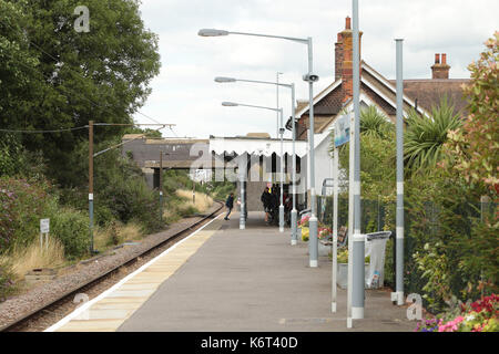 Une plus grande Anglia Burnham on Crouch Gare des Trains Banque D'Images