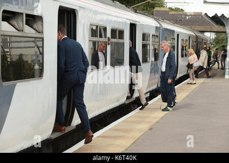 Une plus grande Anglia Burnham on Crouch Gare des Trains Banque D'Images