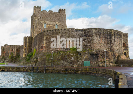 Château de Carrickfergus, Norman château irlandais en Irlande du Nord. Banque D'Images