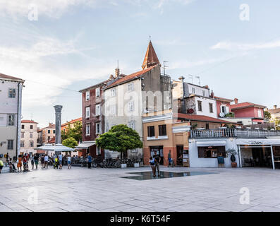 Zadar, Croatie - Juillet 15, 2017 : rues de la ville touristique de Zadar, Dalmatie Croatie Banque D'Images