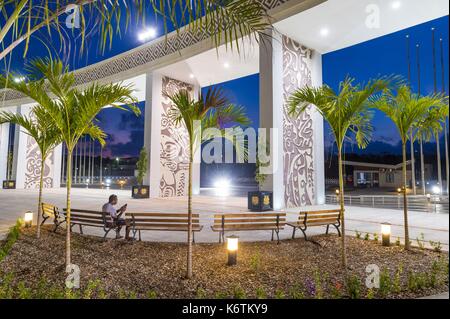 La Papouasie-Nouvelle-Guinée, la région de la Papouasie-Nouvelle-Bay, District de la capitale nationale, Port Moresby, International Convention Center Banque D'Images