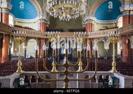 Bulgarie, Sofia, Sofia synagogue, construite 1909, deuxième plus grande synagogue sépharade de l'Europe, de l'intérieur Banque D'Images