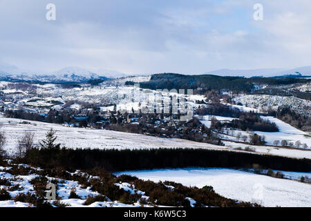 Vues autour de cnoc mor près de strathpeffer dans les highlands écossais Banque D'Images