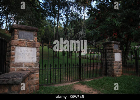 Le cimetière de guerre dans la ville de Kandy, Sri Lanka Banque D'Images