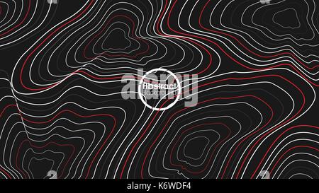 Résumé carte des lignes topographiques background - vector illustration Illustration de Vecteur