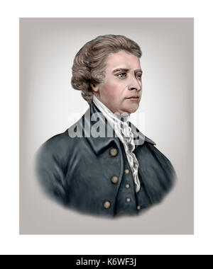 Edmund Burke, 1729 - 1797, homme d'État irlandais, le théoricien politique, auteur, orateur, philosophe Banque D'Images