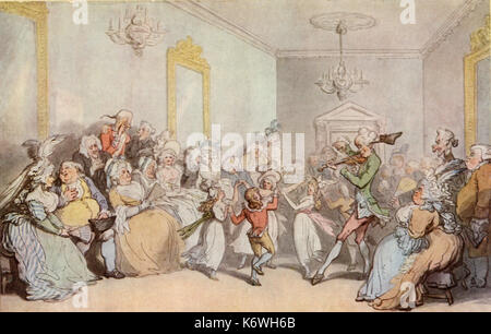 "L'Assemblée Générale Prix Ball' après peinture par Thomas Rowlandson, Angleterre, 18e siècle. (1756-1827) Banque D'Images