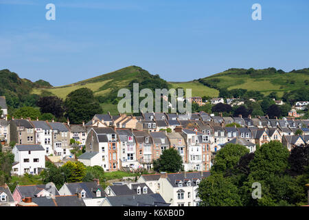 Avis de Torrs Park de Furze Hill Road, Ilfracombe Banque D'Images