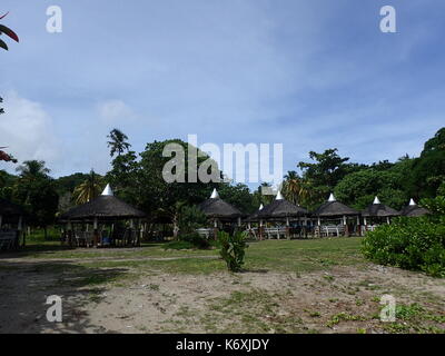 Isabela City, Philippines. 13 sep, 2017. malamawi beach est l'une des plages de sable blanc de Basilan. sherbien dacalanio : crédit/pacific press/Alamy live news Banque D'Images