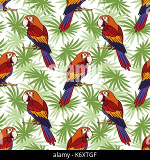 Parrot, transparente et laisse Illustration de Vecteur