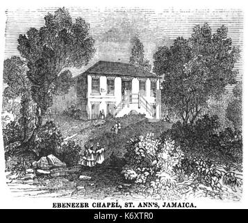 Ebenezer Chapel, St Ann's, la Jamaïque (septembre 1851, VIII, p.102) Copie Banque D'Images