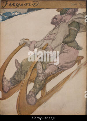 Fritz Erler Jugend Front Page 1905 volume 2 Banque D'Images