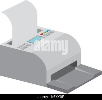 L'icône de l'imprimante de reçus pos Illustration de Vecteur