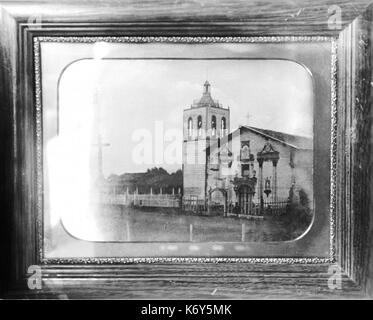Ferrotype encadrée de Mission Santa Clara de Asis, 1875 (4327) du SHC Banque D'Images