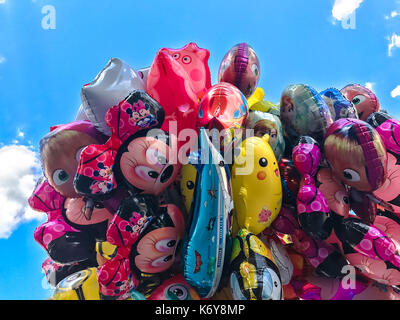 Ballons, dessins animés populaires close-up à Cracovie Banque D'Images