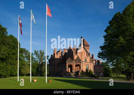 La Lettonie, l'ouest de la Lettonie, Kurzeme Région, Tukums, Jaunmoku Château Banque D'Images