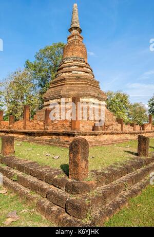 La Thaïlande, Surat Thani province Kamphaeng Phet, Parc historique, inscrite au Patrimoine Mondial de l'UNESCO, Wat Phra That Banque D'Images
