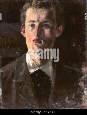 Edvard Munch Self Portrait (188283) Banque D'Images