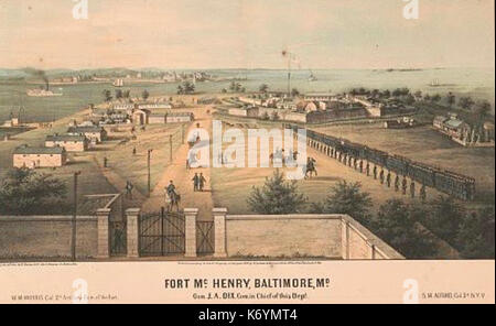 Le Fort McHenry 1861 Banque D'Images