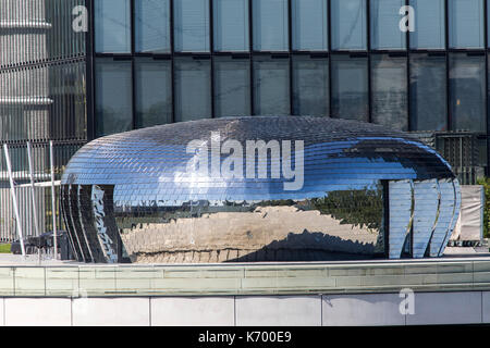 Hyatt Hotel, Pebble Bar, dans le Media Harbour, Düsseldorf. Düsseldorf, NRW, Allemagne, Europe. Banque D'Images