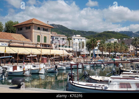 Le Port de Soller Mallorca Majorque Îles Baléares Avant Espagne Espana UE Union Européenne Europe Banque D'Images