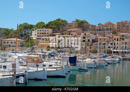 Le Port de Soller Mallorca Majorque Îles Baléares Avant Espagne Espana UE Union Européenne Europe Banque D'Images