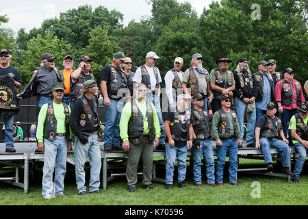 Les membres de l'Association des anciens combattants de Combat à moto Vietnam War Memorial pendant le week-end du Memorial Day - Washington, DC USA Banque D'Images
