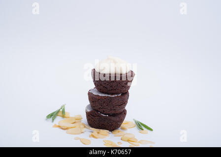 Brownies au chocolat, brownies Banque D'Images