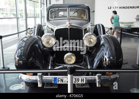Le musée Zeppelin est à Friedrichshafen sur le lac de Constance en Allemagne, lieu de naissance de l'dirigeable Zeppelin. Banque D'Images