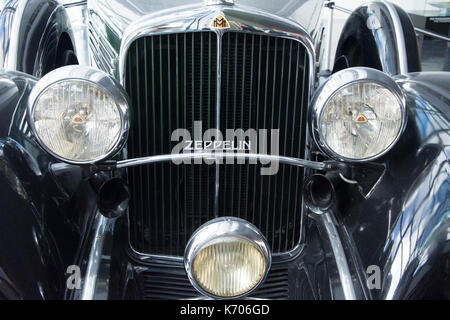 Le musée Zeppelin est à Friedrichshafen sur le lac de Constance en Allemagne, lieu de naissance de l'dirigeable Zeppelin. Banque D'Images