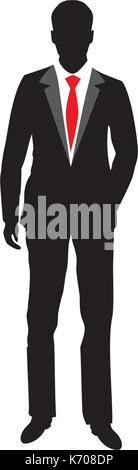 Businessman silhouette vecteur icône illustration design Illustration de Vecteur