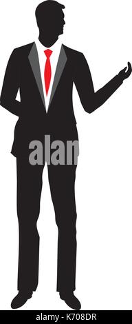 Businessman silhouette vecteur icône illustration design Illustration de Vecteur