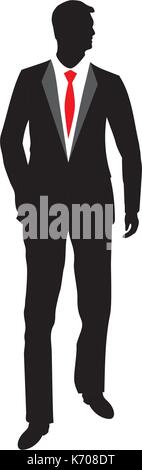Businessman silhouette vecteur icône illustration design Illustration de Vecteur