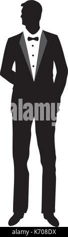 Businessman silhouette vecteur icône illustration design Illustration de Vecteur