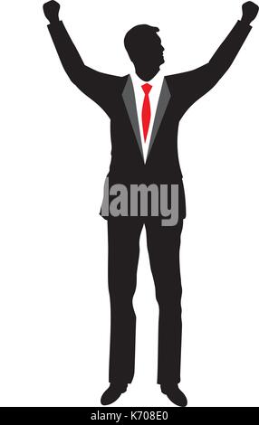 Businessman silhouette vecteur icône illustration design Illustration de Vecteur
