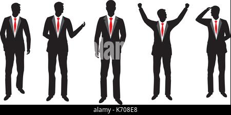Businessman silhouette vecteur icône illustration design Illustration de Vecteur