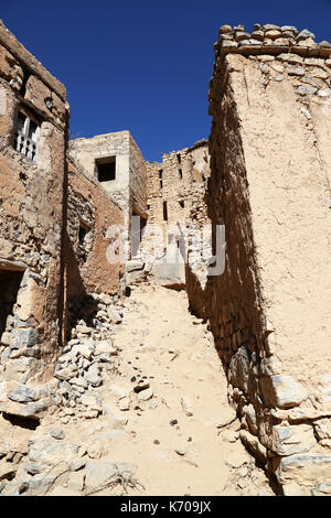 La ville fantôme de wadi habib dans le Djebel Akhdar montagnes du sultanat d'Oman Banque D'Images