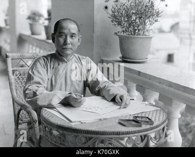 Sun Yat-sen (1866-1925), chef du parti nationaliste chinois et soi-disant "Père de la République chinoise.' Banque D'Images