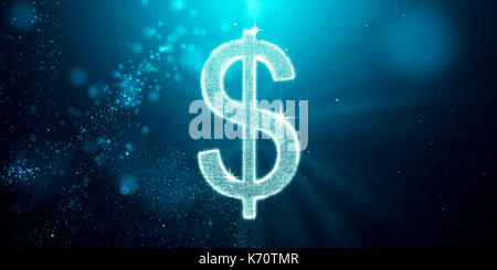 Dollar sign on abstract background Banque D'Images