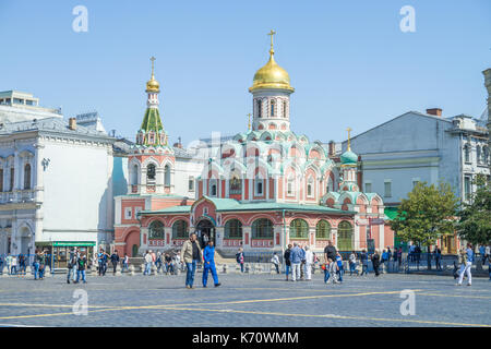 La Russie, Moscou, les routes urbaines, des peuples, de la place rouge. 2014 Banque D'Images