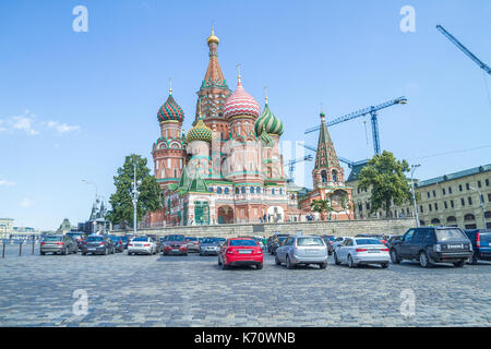 La Russie, Moscou, les routes urbaines, des peuples, de la place rouge. 2014 Banque D'Images