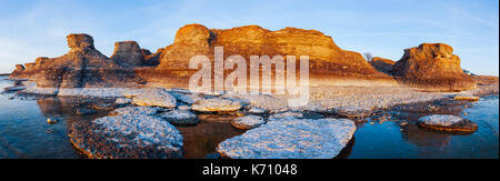 Occidentalis par la mer dans la soirée à Öland Suède Banque D'Images