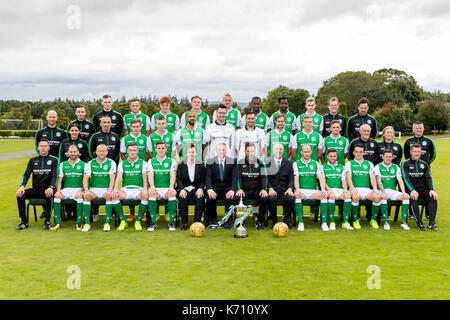 L'équipe de hibernian groupp Banque D'Images